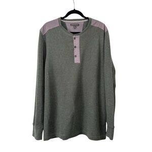 Banana‎ Republic Green Long Sleeve Henley